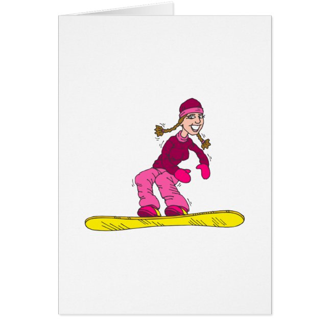 Fille de panneau de neige (Devant)