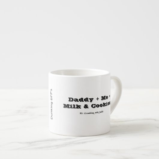 Fille de papa - Lait et biscuits Mug  (Devant droit)
