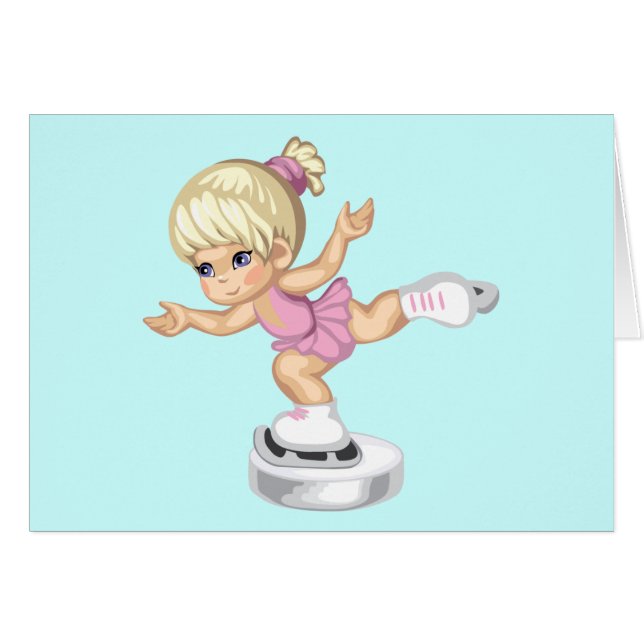 Fille de patinage de glace (Devant horizontal)