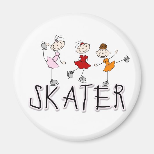 Fille de patineuse aimant (Devant)