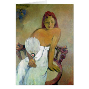 Fille de Paul Gauguin avec la fan, 1902