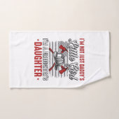 Fille de pompier vintage (Serviette à main)