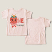 Fille de premier anniversaire aux fruits rouges pe (Design Recto & Verso)
