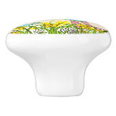 Fille de printemps graphique avec bouton d'oiseaux (Côté)