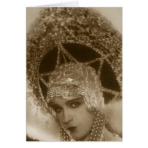 Fille de scène vintage