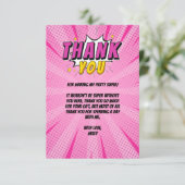 Fille de super-héros de bande dessinée Merci pour (Debout devant)