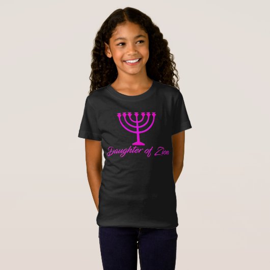 Fille de T-shirt de Zion (filles) (Devant entier)