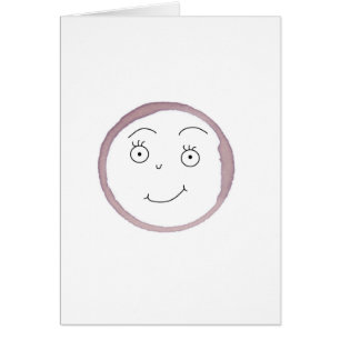 Fille de tache d'anneau de vin