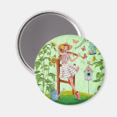 Fille de violon du pays | Magnet (Recto/Verso)