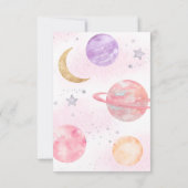 Fille deux la lune Merci Cartes (Dos)