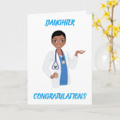 ***FILLE*** DEVIENT DOCTEUR SI FIÈRE CARTE (Fleur jaune)