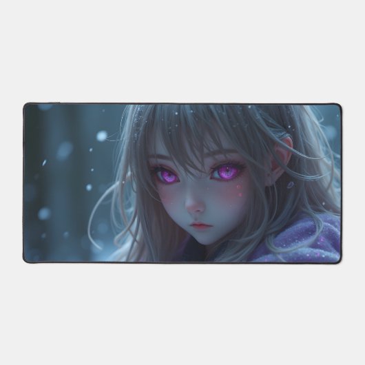 Fille d'hiver avec de jolis yeux Ordinateur pad (Recto)