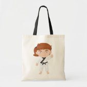 Fille Doing Sac fourre-tout de karaté (Devant)