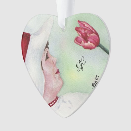 FILLE DOUCE AVEC ORNAMENTS VALENTIN FLEUVE ROUGE (devant)