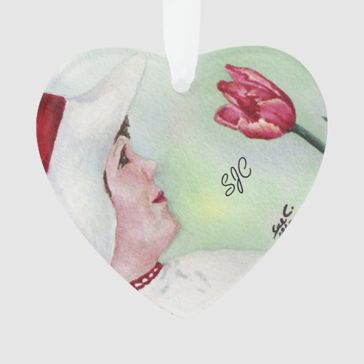 FILLE DOUCE AVEC ORNAMENTS VALENTIN FLEUVE ROUGE (devant)