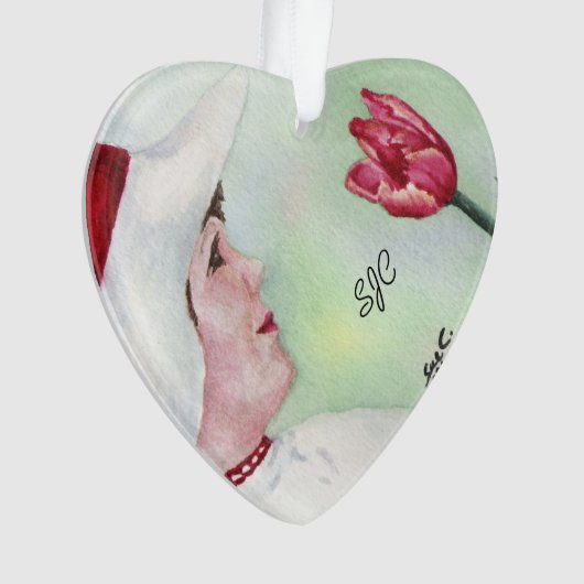 FILLE DOUCE AVEC ORNAMENTS VALENTIN FLEUVE ROUGE (devant)