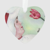 FILLE DOUCE AVEC ORNAMENTS VALENTIN FLEUVE ROUGE (dos)