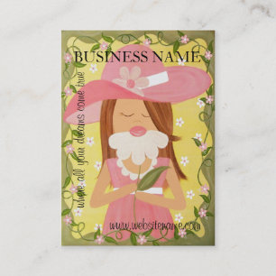 Fille douce - étiquettes et cartes de visite de