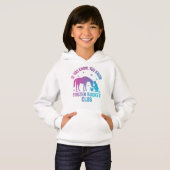 Fille Drôle D'Hiver Cheval Sweat À Capuche (Devant entier)