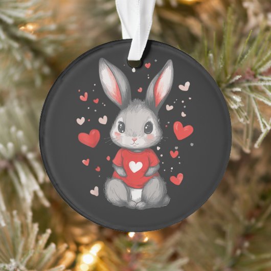 Fille du cœur amoureuse de lapin (Arbre)
