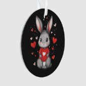 Fille du cœur amoureuse de lapin (devant)