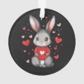Fille du cœur amoureuse de lapin (dos)