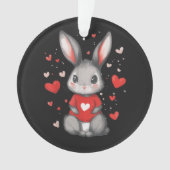 Fille du cœur amoureuse de lapin (devant)