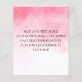 Fille du menu de service avec tresse aquarelle ros (Dos)