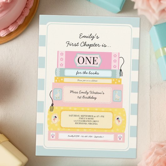 Fille du premier chapitre mignonne Invitation pour