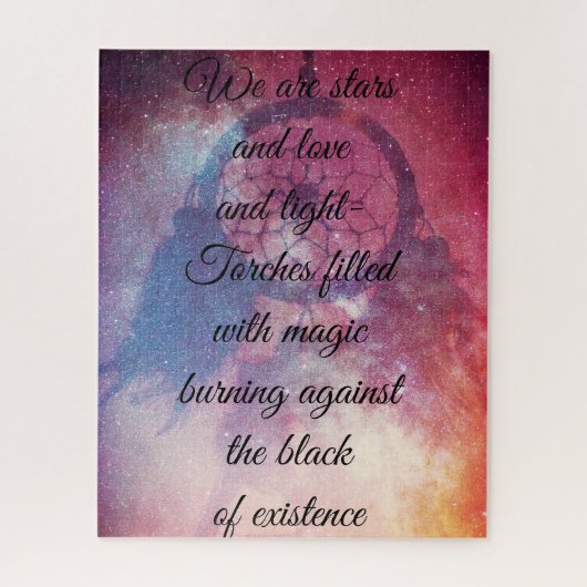 Fille du puzzle d'univers (Vertical)