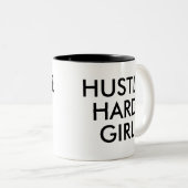 Fille dure | Drôle Humour plaisanter Slogan Mug (Devant droit)