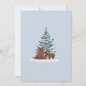 Fille Elegant Hiver Bébé Merci Ours (Dos)