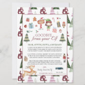 Fille Elf | Carte de lettre d'adieu aux enfants (Devant)