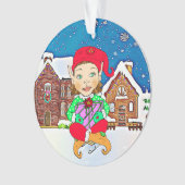 Fille Elf Whimsical Noël personnalisé (devant)