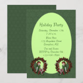 Fille Elfe sur la couronne Noël Invitation (Devant / Derrière)