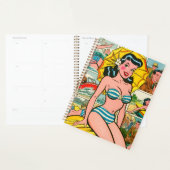 Fille en bikini rétro Comics d'été (Devant avec enveloppe)