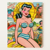 Fille en bikini rétro Comics d'été (Dos)