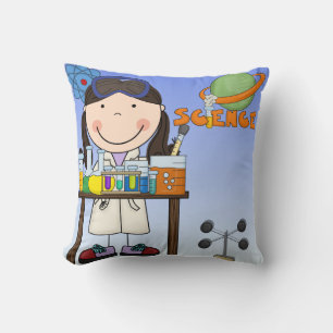 Fille en Coussin de laboratoire scientifique