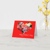 Fille en droit Bonne carte de rose de la fête des  (Fleur jaune)