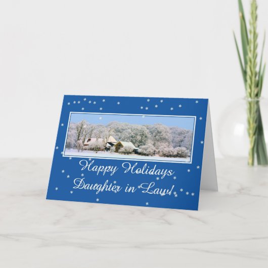Fille en droit Joyeuse carte de Noël (Devant)