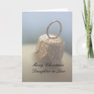 Fille en droit Joyeuse carte de Noël