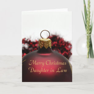 Fille en droit Joyeuse carte de Noël