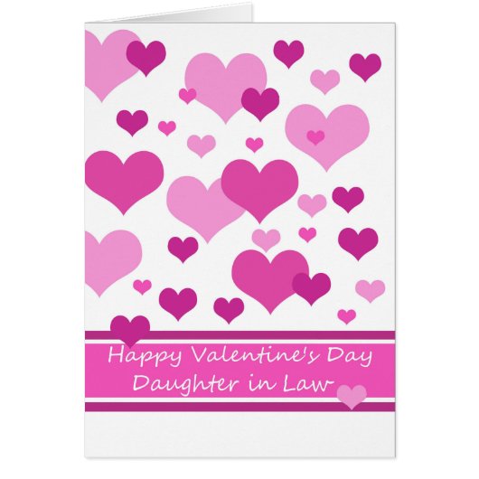 fille en droit Valentine's Card (Devant)