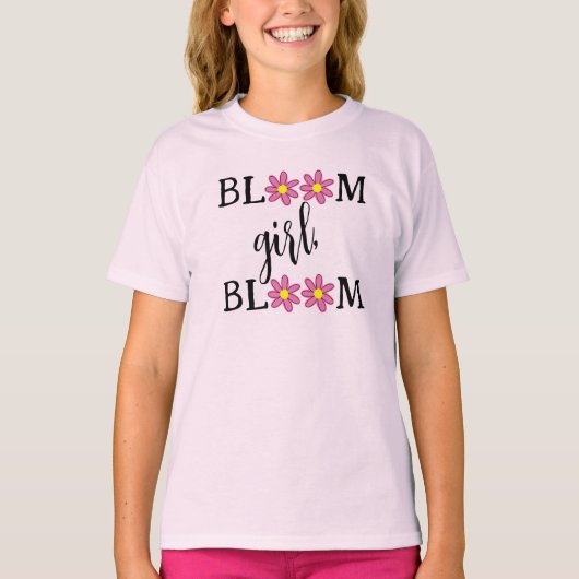 Fille en fleurs, T-shirt filles en fleurs (Devant)