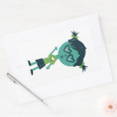 Fille en lunettes autocollant (Enveloppe)