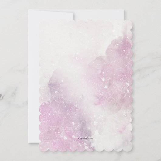 Fille en robe blanche Invitation (Dos)