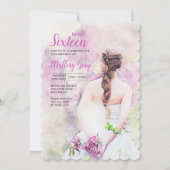 Fille en robe blanche Invitation (Devant)