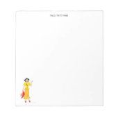 Fille en robe jaune Bloc-notes (Devant)