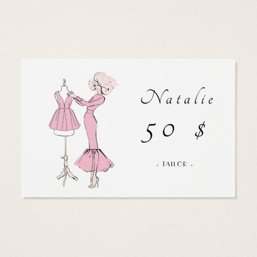 Fille en robe rose avec robe sur mannequin (Dos)