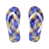 Fille en tongs plaid HAMbWG Flip Flops (Semelle)